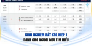 Kinh nghiệm bắt kèo hiệp 1