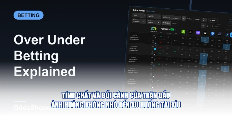 Tính chất và bối cảnh của trận đấu ảnh hưởng không nhỏ đến xu hướng tài xỉu